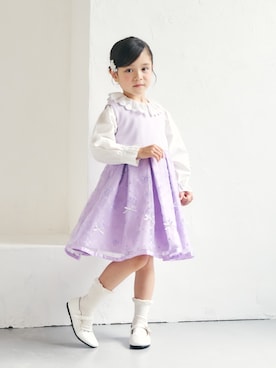 「アイテム（ワンピース/ドレス）」を使った、F.O.OnlineStoreさん（キッズ・110cm）の冬コーディネート