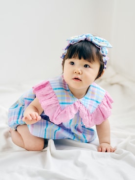 「apres les cours（アプレレクール）のアイテム」を使った、F.O.OnlineStoreさん（キッズ・70cm）の春コーディネート