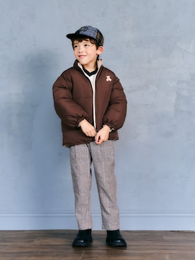 「アイテム（ダウンジャケット/コート）」を使った、F.O.OnlineStoreさん（キッズ・110cm）の秋コーディネート