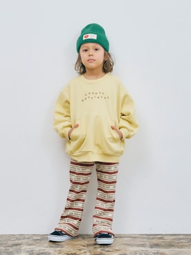 「アイテム（ソックス/靴下、グリーン系）」を使った、F.O.OnlineStoreさん（キッズ・110cm）の秋コーディネート