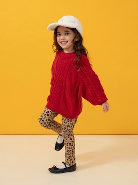 「アイテム（ニット/セーター）」を使った、F.O.OnlineStoreさん（キッズ・110cm）の秋コーディネート