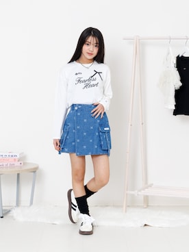 「algy（アルジー）のアイテム」を使った、F.O.OnlineStoreさん（キッズ・153cm）の春コーディネート