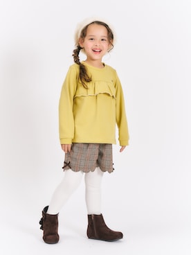 「アイテム（ブーツ）」を使った、F.O.OnlineStoreさん（キッズ・110cm）の秋コーディネート