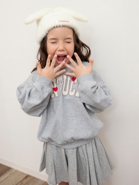 「アイテム（スカート）」を使った、F.O.OnlineStoreさん（キッズ・110cm）の秋コーディネート