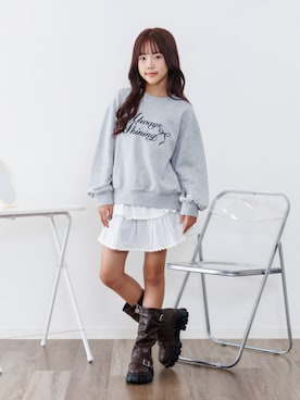 「アイテム（ブーツ）」を使った、F.O.OnlineStoreさん（キッズ・140cm）の秋コーディネート