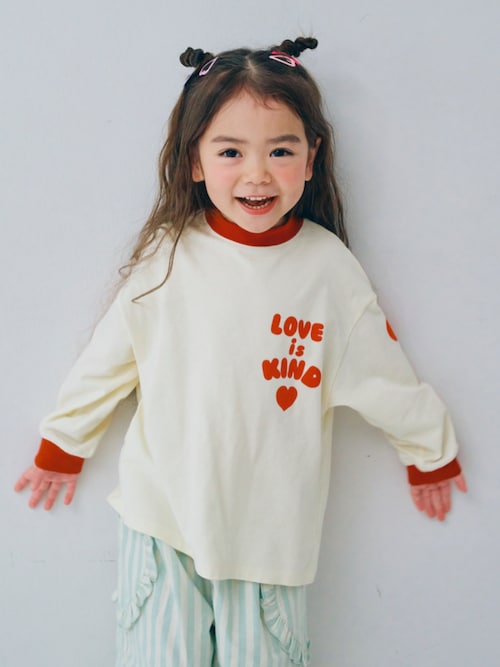 藤井風　ホワイトポケットTシャツ ハートデザイン　長袖　L p.premier（ピードットプルミエ） tシャツ ハートデザイン長袖Tシャツ_