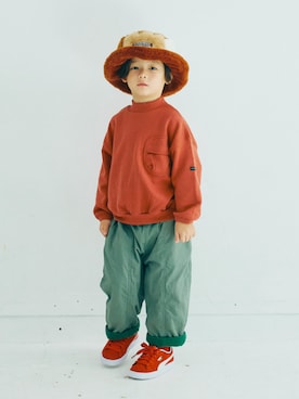 「アイテム（帽子）」を使った、F.O.OnlineStoreさん（キッズ・110cm）の秋コーディネート