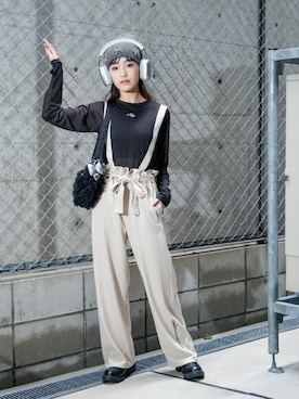 「アイテム（チャーム）」を使った、F.O.OnlineStoreさん（キッズ・156cm）の秋コーディネート