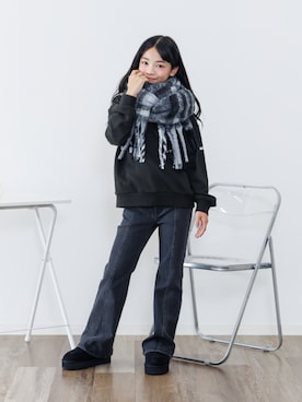 「アイテム（スリッポン）」を使った、F.O.OnlineStoreさん（キッズ・141cm）の秋コーディネート