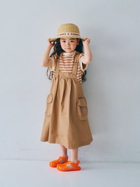 「p.premier（ピードットプルミエ）のアイテム（シューズ）」を使った、F.O.OnlineStoreさん（キッズ・110cm）の春コーディネート