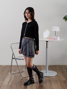 「アイテム（ローファー）」を使った、F.O.OnlineStoreさん（キッズ・153cm）の夏コーディネート