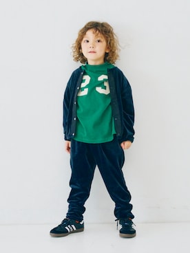 「アイテム（カーディガン/ボレロ）」を使った、F.O.OnlineStoreさん（キッズ・110cm）の秋コーディネート