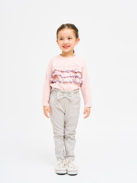「apres les cours（アプレレクール）のアイテム（パンツ）」を使った、F.O.OnlineStoreさん（キッズ・110cm）の春コーディネート