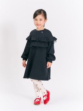 「アイテム（ワンピース/ドレス）」を使った、F.O.OnlineStoreさん（キッズ・110cm）の冬コーディネート