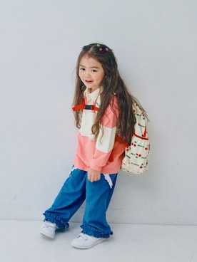 「p.premier（ピードットプルミエ）のアイテム」を使った、F.O.OnlineStoreさん（キッズ・110cm）の冬コーディネート