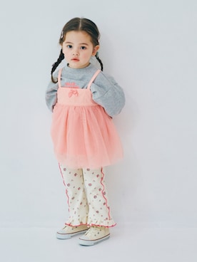 「アイテム（チュニック）」を使った、F.O.OnlineStoreさん（キッズ・90cm）の秋コーディネート