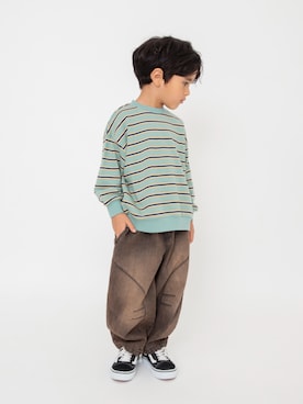 「アイテム（デニムパンツ）」を使った、F.O.OnlineStoreさん（キッズ・110cm）の秋コーディネート
