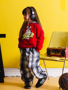 「BREEZE（ブリーズ）のアイテム（スウェット）」を使った、F.O.OnlineStoreさん（キッズ・110cm）の秋コーディネート