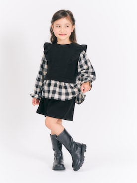 「アイテム（セットアップ）」を使った、F.O.OnlineStoreさん（キッズ・110cm）の冬コーディネート