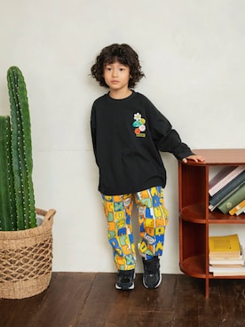 「BREEZE（ブリーズ）の【26AW新作】シェフワイドパンツ_リンク（その他パンツ、その他）」を使った、F.O.OnlineStoreさん（キッズ・110cm）の秋コーディネート