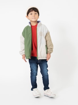 「アイテム（ブルゾン）」を使った、F.O.OnlineStoreさん（キッズ・110cm）の秋コーディネート