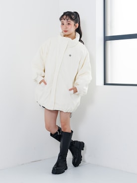 「アイテム（ダウンジャケット/コート）」を使った、F.O.OnlineStoreさん（キッズ・154cm）の秋コーディネート