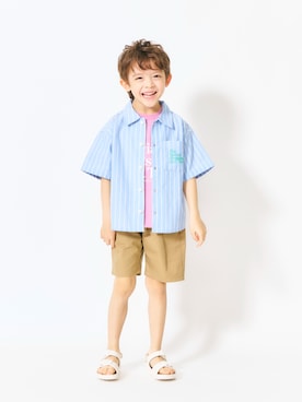 「アイテム（サンダル）」を使った、F.O.OnlineStoreさん（キッズ・110cm）の夏コーディネート