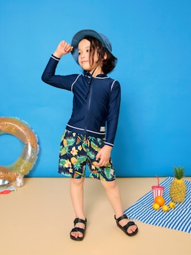 「アイテム（水着）」を使った、F.O.OnlineStoreさん（キッズ・110cm）の夏コーディネート