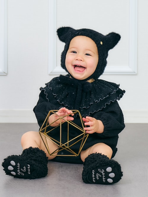 セール】つけ衿付きボディースーツ（ロンパース）｜apres les cours