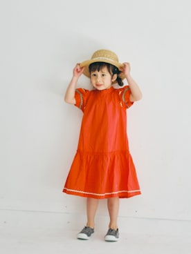 「アイテム（帽子）」を使った、F.O.OnlineStoreさん（キッズ・110cm）の夏コーディネート