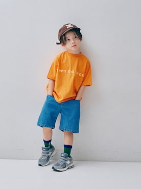 「p.premier（ピードットプルミエ）のアイテム（パンツ）」を使った、F.O.OnlineStoreさん（キッズ・110cm）の春コーディネート