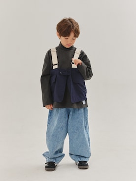 「アイテム（ベスト）」を使った、F.O.OnlineStoreさん（キッズ・120cm）の秋コーディネート