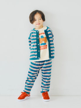 「アイテム（カーディガン/ボレロ）」を使った、F.O.OnlineStoreさん（キッズ・110cm）の秋コーディネート