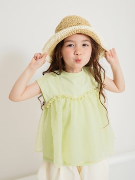 「BREEZE（ブリーズ）のアイテム」を使った、F.O.OnlineStoreさん（キッズ・110cm）の夏コーディネート