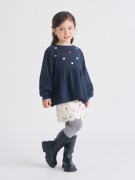 「アイテム（レッグウェア）」を使った、F.O.OnlineStoreさん（キッズ・110cm）の秋コーディネート