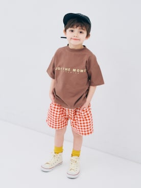 「靴下チラ見せ」｜「アイテム（帽子）」を使った、F.O.OnlineStoreさん（キッズ・110cm）の夏コーディネート