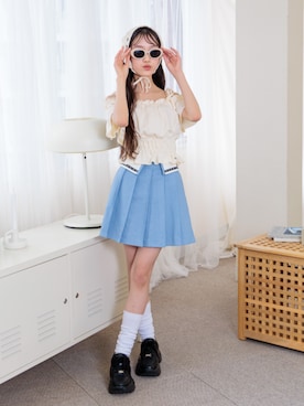 「アイテム（トップス）」を使った、F.O.OnlineStoreさん（キッズ・160cm）の夏コーディネート