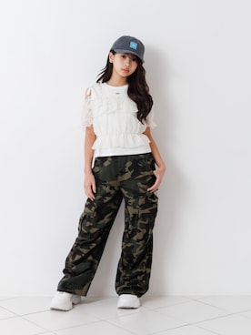 「algy（アルジー）のアイテム」を使った、F.O.OnlineStoreさん（キッズ・140cm）の春コーディネート