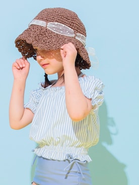 「BREEZE（ブリーズ）のアイテム（水着/着物・浴衣）」を使った、F.O.OnlineStoreさん（キッズ・110cm）の春コーディネート