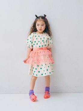 「p.premier（ピードットプルミエ）のアイテム」を使った、F.O.OnlineStoreさん（キッズ・110cm）の春コーディネート