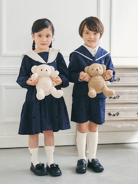 「アイテム（スーツパンツ）」を使った、F.O.OnlineStoreさん（キッズ・110cm）の冬コーディネート