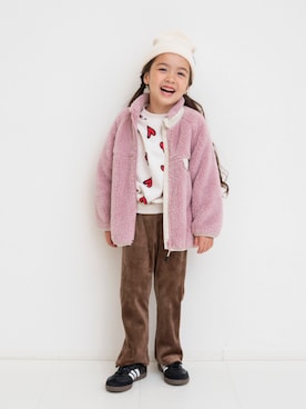 「アイテム（ニットキャップ/ビーニー）」を使った、F.O.OnlineStoreさん（キッズ・110cm）の秋コーディネート