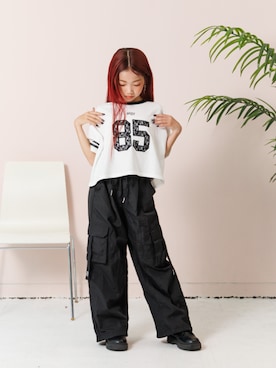 「アイテム（トップス）」を使った、F.O.OnlineStoreさん（キッズ・139cm）の夏コーディネート