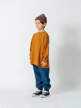 「BREEZE（ブリーズ）のアイテム（Tシャツ/カットソー）」を使った、F.O.OnlineStoreさん（キッズ・123cm）の秋コーディネート