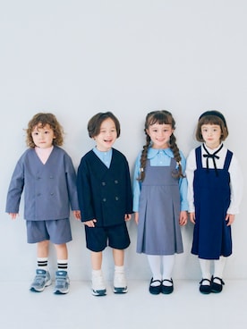 「アイテム（レッグウェア）」を使った、F.O.OnlineStoreさん（キッズ・110cm）の秋コーディネート