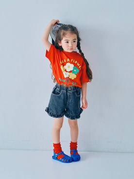「p.premier（ピードットプルミエ）のアイテム」を使った、F.O.OnlineStoreさん（キッズ・110cm）の春コーディネート