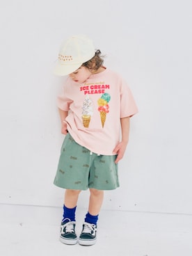 「アイテム（レッグウェア）」を使った、F.O.OnlineStoreさん（キッズ・110cm）の夏コーディネート