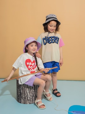 「アイテム（サンダル）」を使った、F.O.OnlineStoreさん（キッズ・110cm）の夏コーディネート