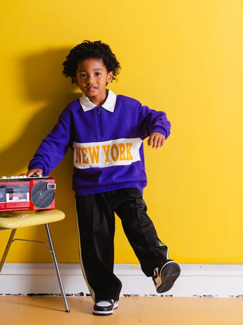 セール】【BREEZE NEW JACK】ハーフジップロゴトレーナー（スウェット