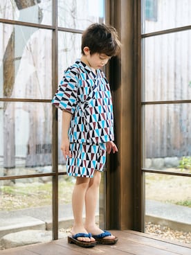 「アイテム（水着/着物・浴衣）」を使った、F.O.OnlineStoreさん（キッズ・110cm）の夏コーディネート